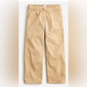 NWT JCrew Crewcuts wide leg chinos in navy size 12